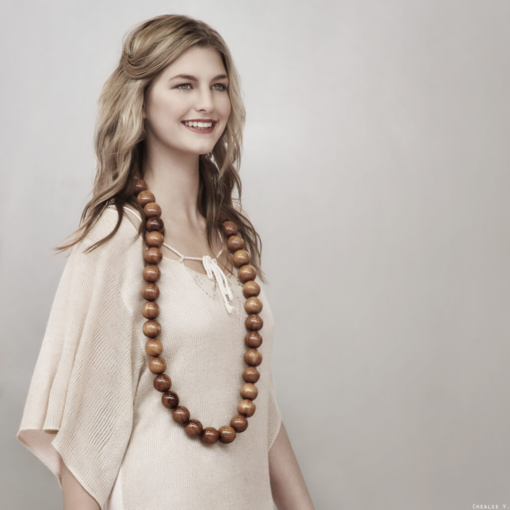 Mary in Lore Lore knit dress and Paro Paro beads