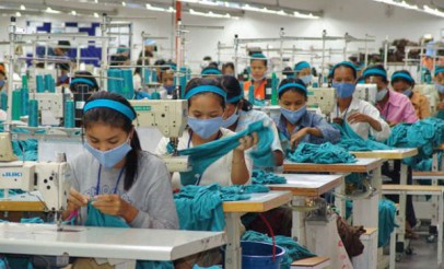 Garment workers in Cambodia, image via Oxfam Australia