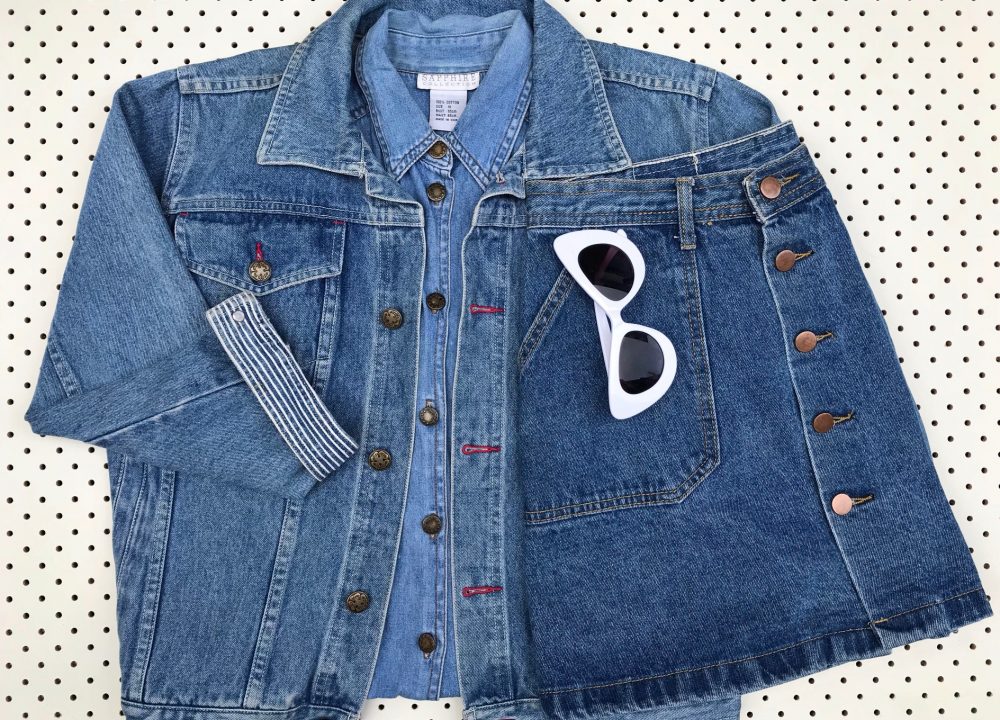 Never ever pay retail and Peppermint: op shopping denim jacket